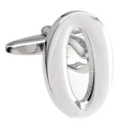 Number 0 Cufflinks - Choose 2nd Number (V-CF-M454S)