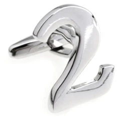 Number 2 Cufflinks - Choose 2nd Number(V-CF-M454S)