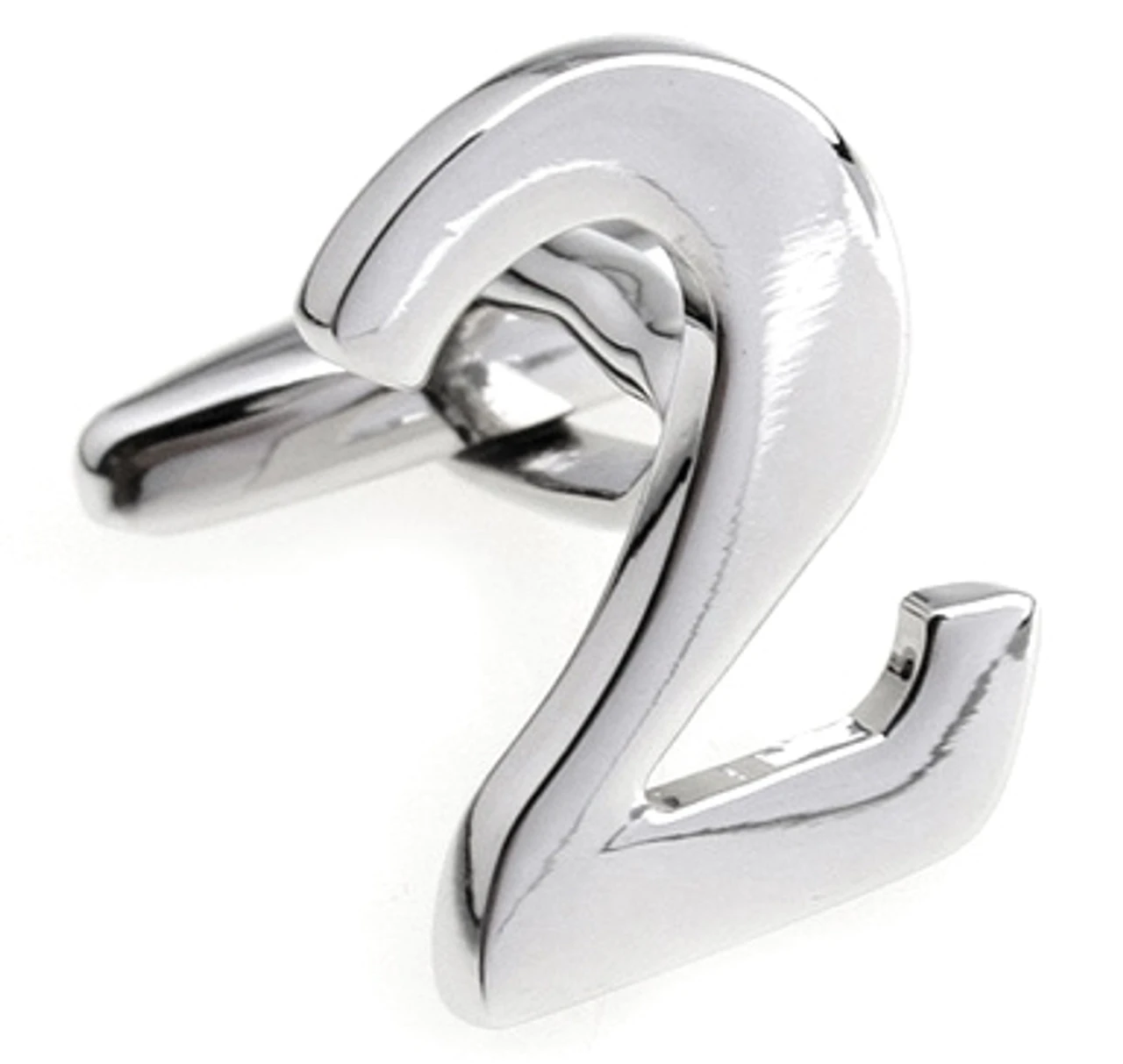 Number 2 Cufflinks - Choose 2nd Number(V-CF-M454S) 1 Number 2 Cufflinks - Choose 2nd Number(V-CF-M454S)