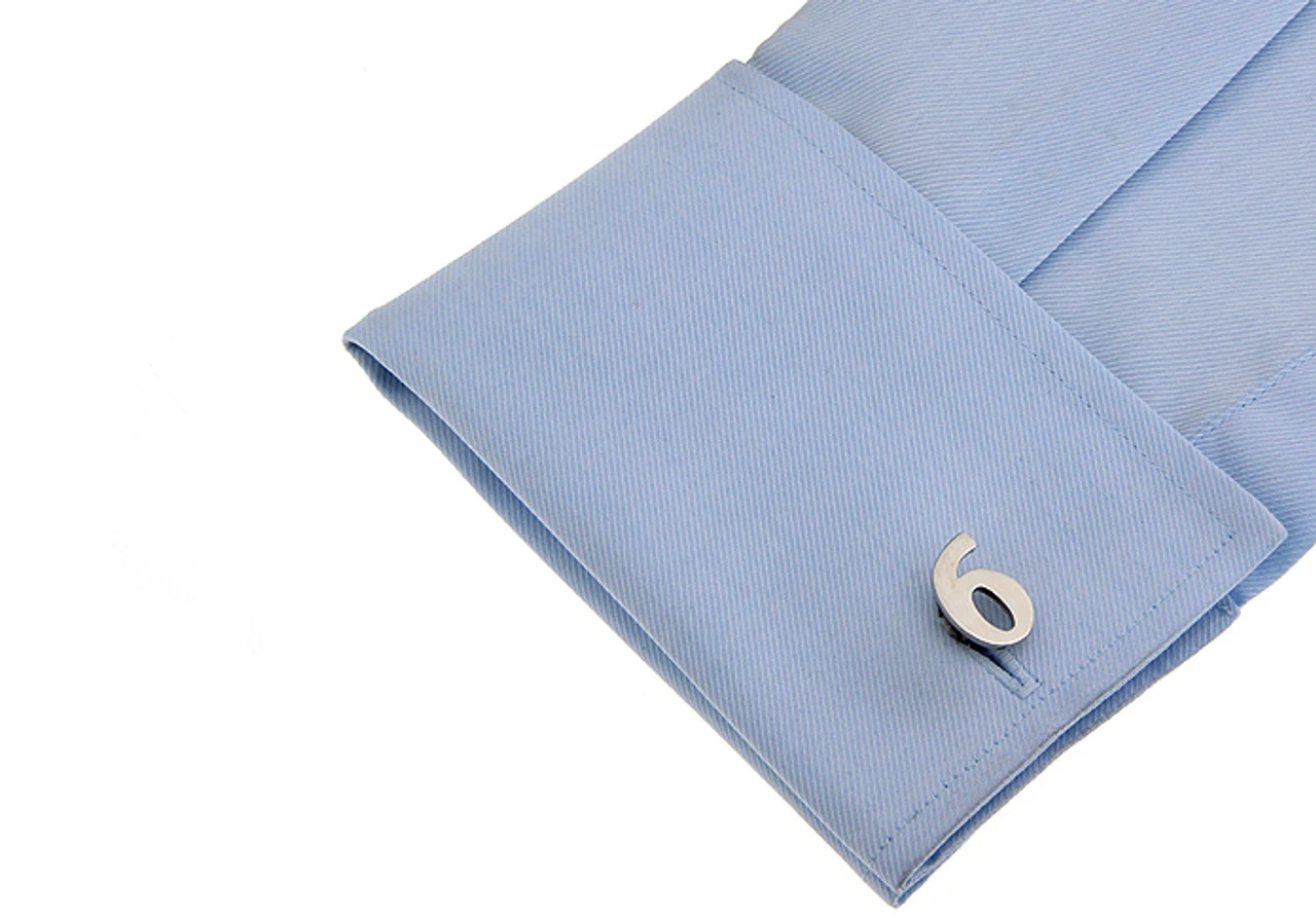 Number 6 Cufflinks - Choose 2nd Number(V-CF-M454S) 2 Number 6 Cufflinks - Choose 2nd Number(V-CF-M454S) - Image 2
