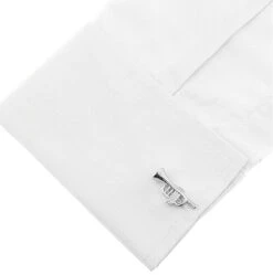 Silver Trumpet Or Cornet Cufflinks (V-CF-M52093-S) -Suit Discount Store V CF M52093 S 4 54592.1549406614