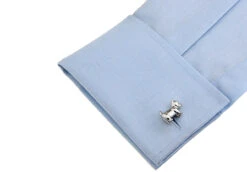 Little Dog Silver Cufflinks (V-CF-M56549) -Suit Discount Store V CF M56549 3 32732.1551183651