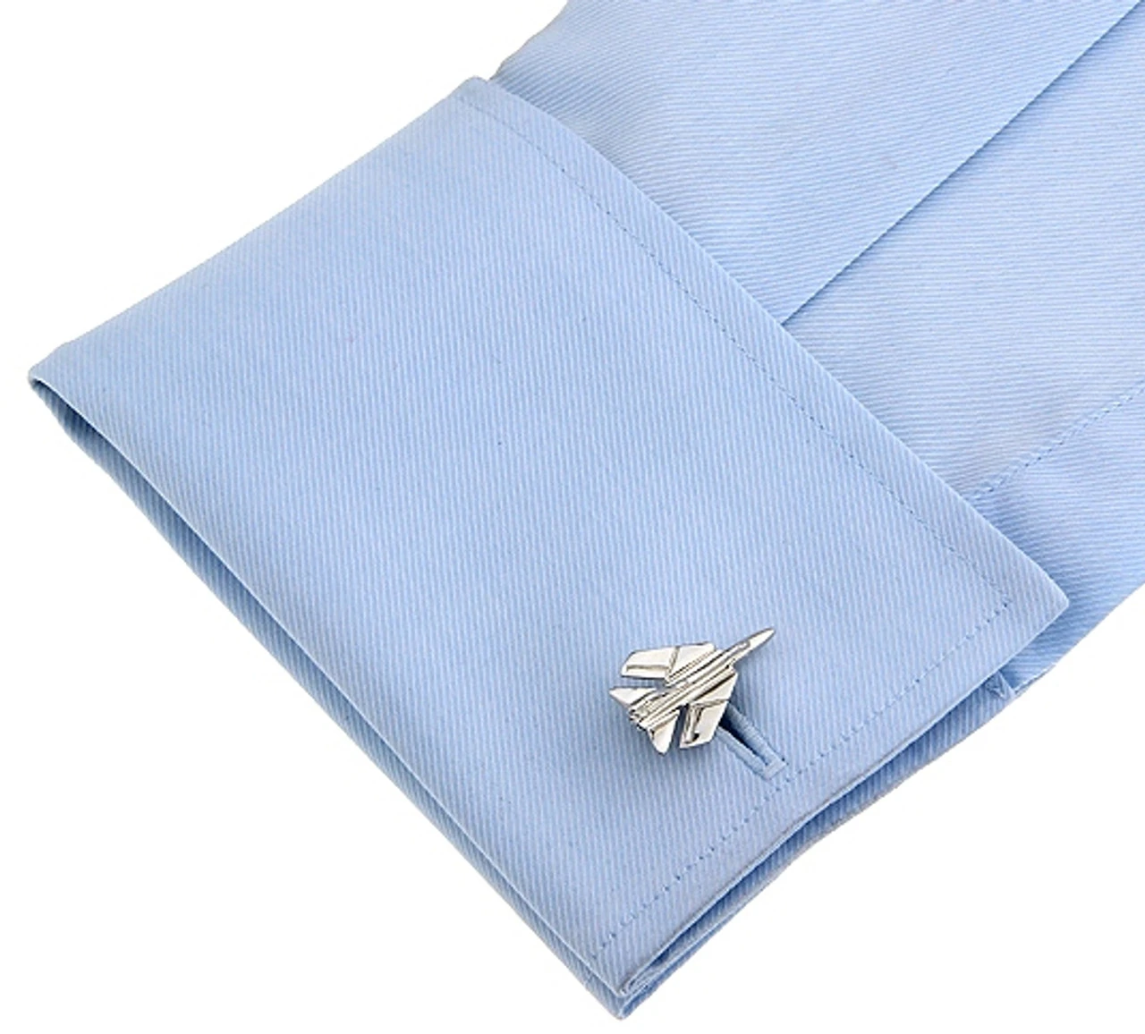 Military F16 Fighter Jet Silver Cufflinks (V-CF-M6136-S) 2 Military F16 Fighter Jet Silver Cufflinks (V-CF-M6136-S) - Image 2