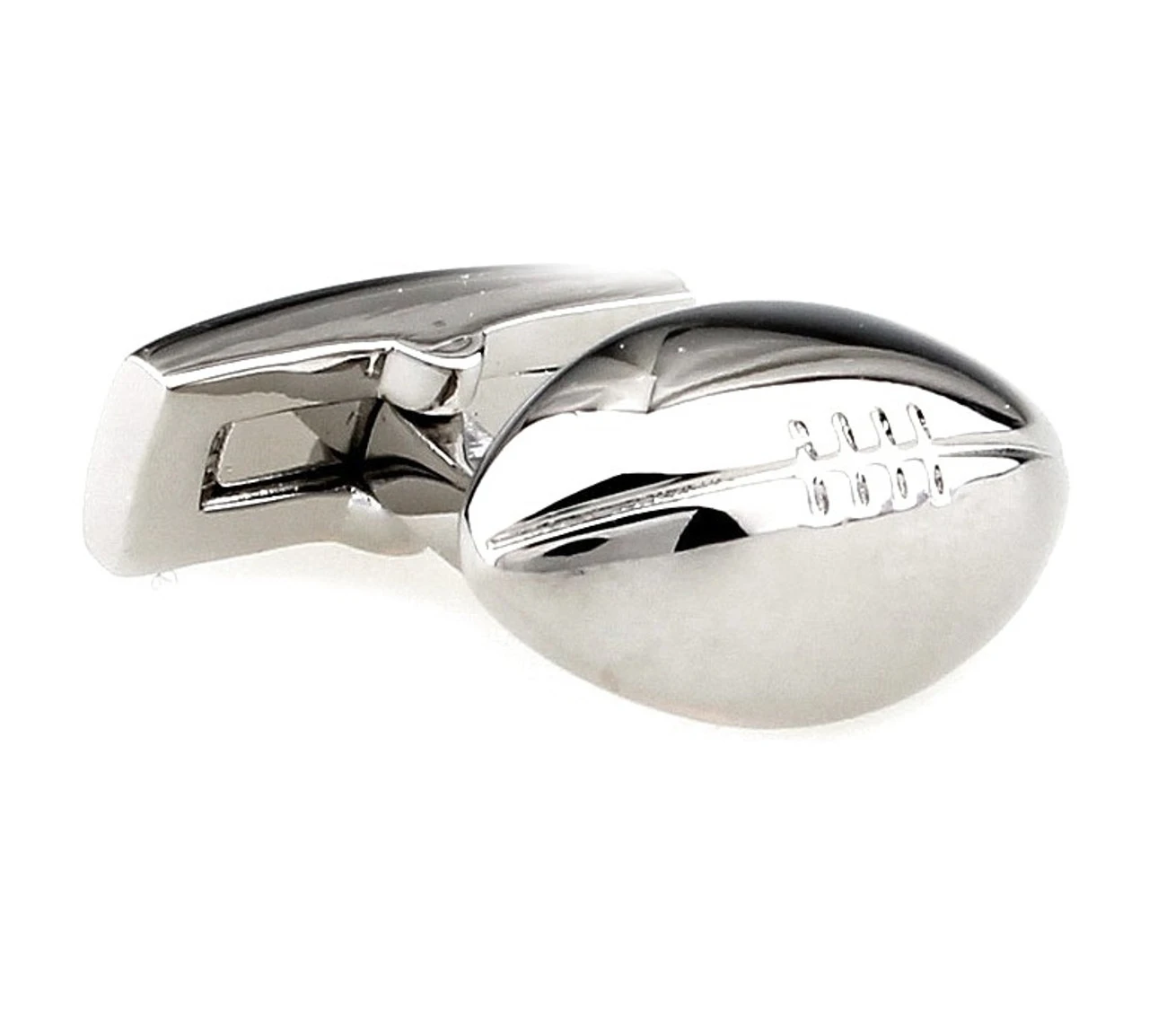 Silver Football Cufflinks (V-CF-M64014S) 1 Silver Football Cufflinks (V-CF-M64014S)
