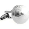 Silver Dome Cufflinks (V-CF-M64665S)