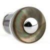 Double Button Knob Dark Abalone Shell Cufflinks (V-CF-S50554)
