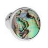 Knob Style Abalone Shell Cufflinks (V-CF-S512)