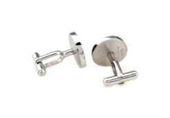 Carved Rosewood Insert Stainless Steel Cufflinks (V-CF-W230045SS) 5 Carved Rosewood Insert Stainless Steel Cufflinks (V-CF-W230045SS) -Suit Discount Store V CF W230045SS 2 54499.1550128536