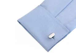 Silver Oval Cufflinks (V-CF56154) 7 Silver Oval Cufflinks (V-CF56154) -Suit Discount Store V CF56154 4 07544.1535034839