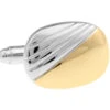 Gold Panel Silver Cufflinks (V-CF63713)