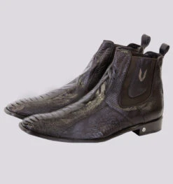 Vestigium Genuine Ostrich Leg & Calf Ankle Dress Boot -Suit Discount Store VGM 7BV0105 BR 44524.1519943784