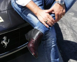 Vestigium Genuine Caiman Belly & Calf Ankle Dress Boot -Suit Discount Store VGM 7BV0182 BCH 2 08355.1520135842