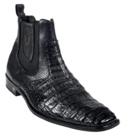 Vestigium Genuine Caiman Belly & Calf Ankle Dress Boot