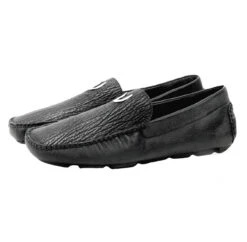 Vestigium Genuine Shark Skin & Calf Moc Driver Loafer