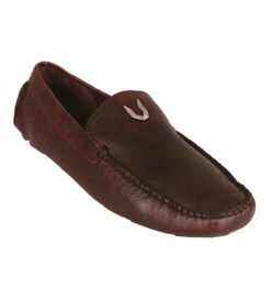 Vestigium Calf Leather Moc Driver Loafer - Walnut Brown