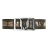 Vestigium Genuine Python Snake Skin & Calf Belt - Brown