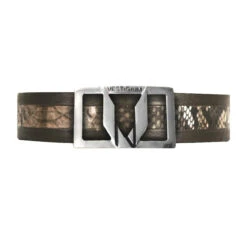 Vestigium Genuine Python Snake Skin & Calf Belt - Brown