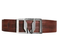 Vestigium Genuine Leather Belt - Walnut