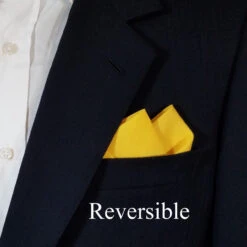 100% Linen Pre-Folded Pocket Square Handkerchief Insert - Yellow 2 Point -Suit Discount Store Yellow linen 3 80924.1682198056