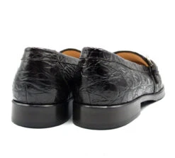 Zelli 100% Caiman Crocodile Italian Buckle Loafer - Dark Brown -Suit Discount Store ZEL 11 593 BR 3 13136.1675194477
