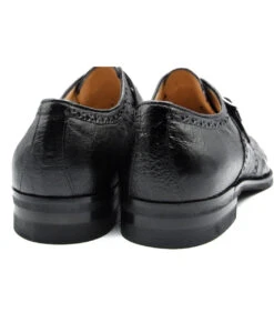 Zelli Italian 100% Genuine Ostrich Quill Monk Strap Dress Shoe -Suit Discount Store ZEL LHT 53 504 b 2 17247.1676663952