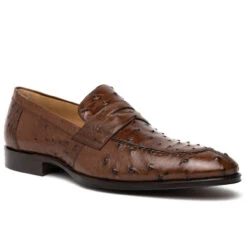 Zelli Italian Long Toe Penny Loafer In Genuine Ostrich Quill -Suit Discount Store ZEL OST 13 500 br 6 64132.1676659787