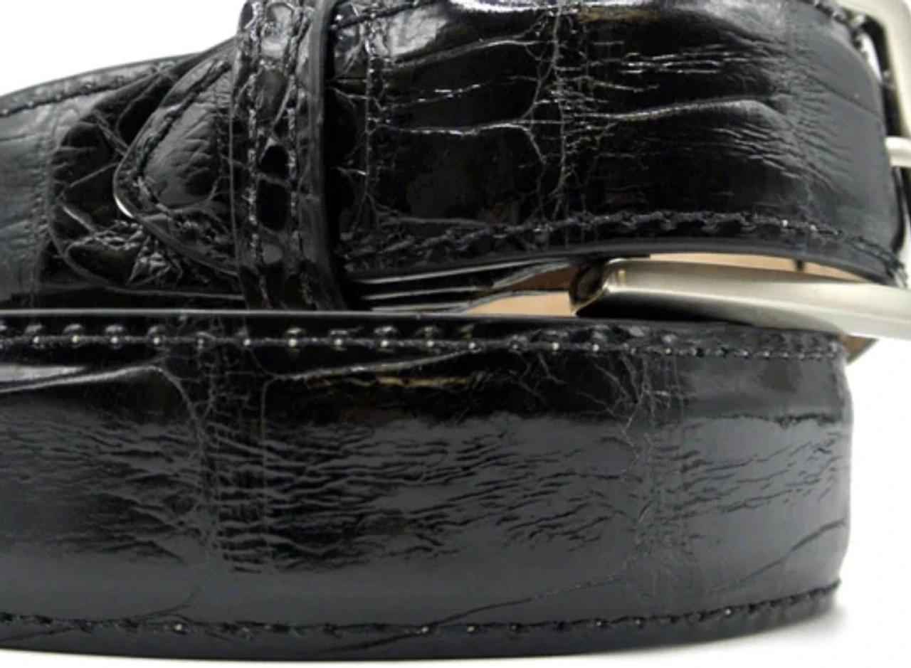 Zelli Genuine Alligator Dress Belt 4 Zelli Genuine Alligator Dress Belt - Image 4