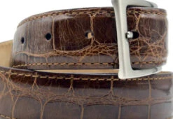 Zelli Genuine Alligator Dress Belt 11 Zelli Genuine Alligator Dress Belt -Suit Discount Store ZELB AL 70 100 CG 2 81798.1677176266
