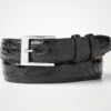 Zelli Genuine Caiman Crocodile Italian Dress Belt