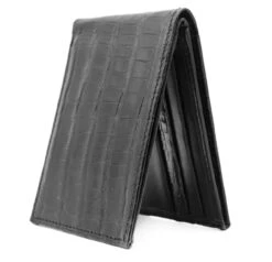 Zelli Genuine Crocodile Bi-Fold Wallet - Black -Suit Discount Store ZELW 81 540 b 2 90413.1677015861