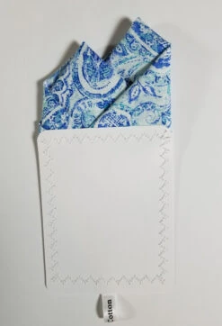 Blue Paisley 100% Cotton Pre-Folded Pocket Square Handkerchief Insert - 2 Point -Suit Discount Store blue paisley 4 91204.1680126687