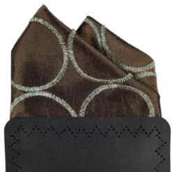 100% Silk Bronze Stitch Circles Pre-Folded Pocket Square Insert 13 100% Silk Bronze Stitch Circles Pre-Folded Pocket Square Insert -Suit Discount Store bronze Circle3 47662.1668811767
