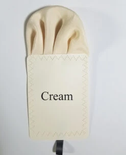 Cream 100% Silk Charmeuse Pre-Folded Pocket Square Insert 10 Cream 100% Silk Charmeuse Pre-Folded Pocket Square Insert -Suit Discount Store cream ebay 59698.1667334272