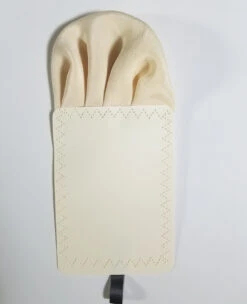Cream 100% Silk Charmeuse Pre-Folded Pocket Square Insert 9 Cream 100% Silk Charmeuse Pre-Folded Pocket Square Insert -Suit Discount Store cream3 27450.1667334272