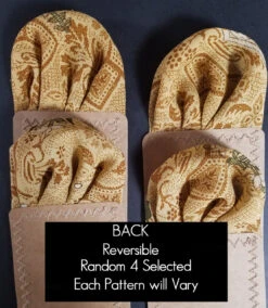 Silk Blend Pre-Folded Fan Design Pocket Square Insert - Gold & Brown -Suit Discount Store goldrayon silk 6 48050.1646153648