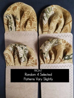 Silk Blend Pre-Folded Fan Design Pocket Square Insert - Gold & Brown -Suit Discount Store goldrayon silk7 28249.1646153648