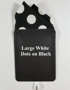 Large White Dots On Black 100% Cotton Pre-Folded Pocket Square Handkerchief Insert - 2 Point -Suit Discount Store large dot ebay 64632.1660248652