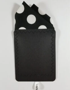 Large White Dots On Black 100% Cotton Pre-Folded Pocket Square Handkerchief Insert - 2 Point -Suit Discount Store large dot2 05000.1660248652