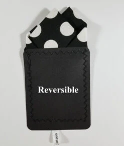 Large White Dots On Black 100% Cotton Pre-Folded Pocket Square Handkerchief Insert - 2 Point -Suit Discount Store large dot4 89701.1660248652