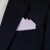 Lavender 100% Cotton Pre-Folded Pocket Square Handkerchief Insert