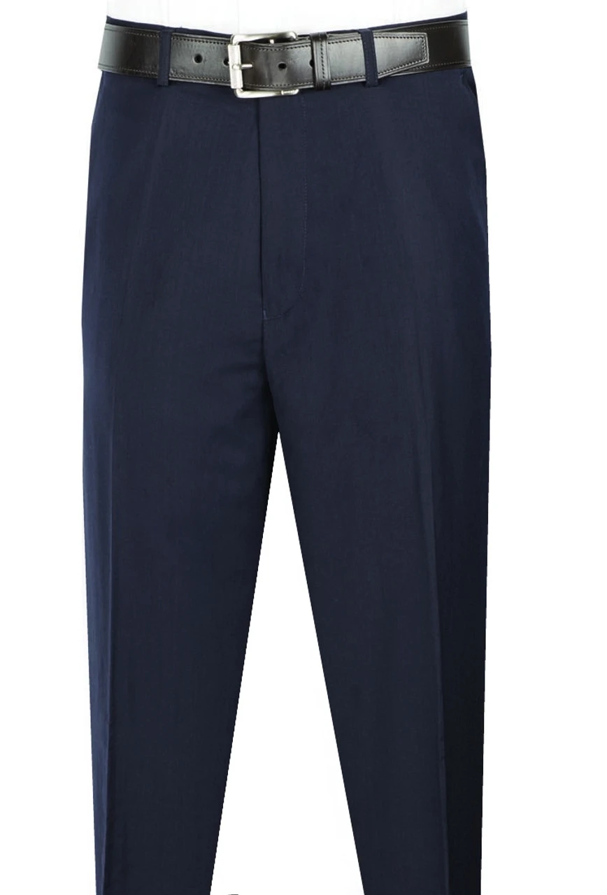 Vinci Pre-Hemmed Flat Front Slim Dress Slacks 1 Vinci Pre-Hemmed Flat Front Slim Dress Slacks