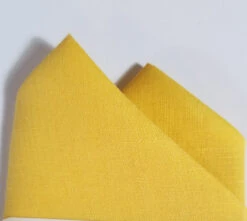 100% Linen Pre-Folded Pocket Square Handkerchief Insert - Yellow 2 Point -Suit Discount Store yellow linen 4 52493.1682198056