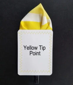 Yellow & White 100% Silk Pre-Folded Pocket Square Insert -Suit Discount Store yellow yellowPoint a 56482.1642014826