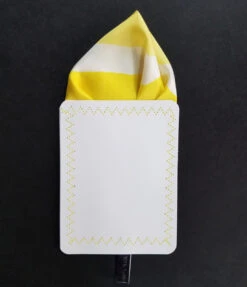 Yellow & White 100% Silk Pre-Folded Pocket Square Insert -Suit Discount Store yellow yellowPoint 93432.1642014829